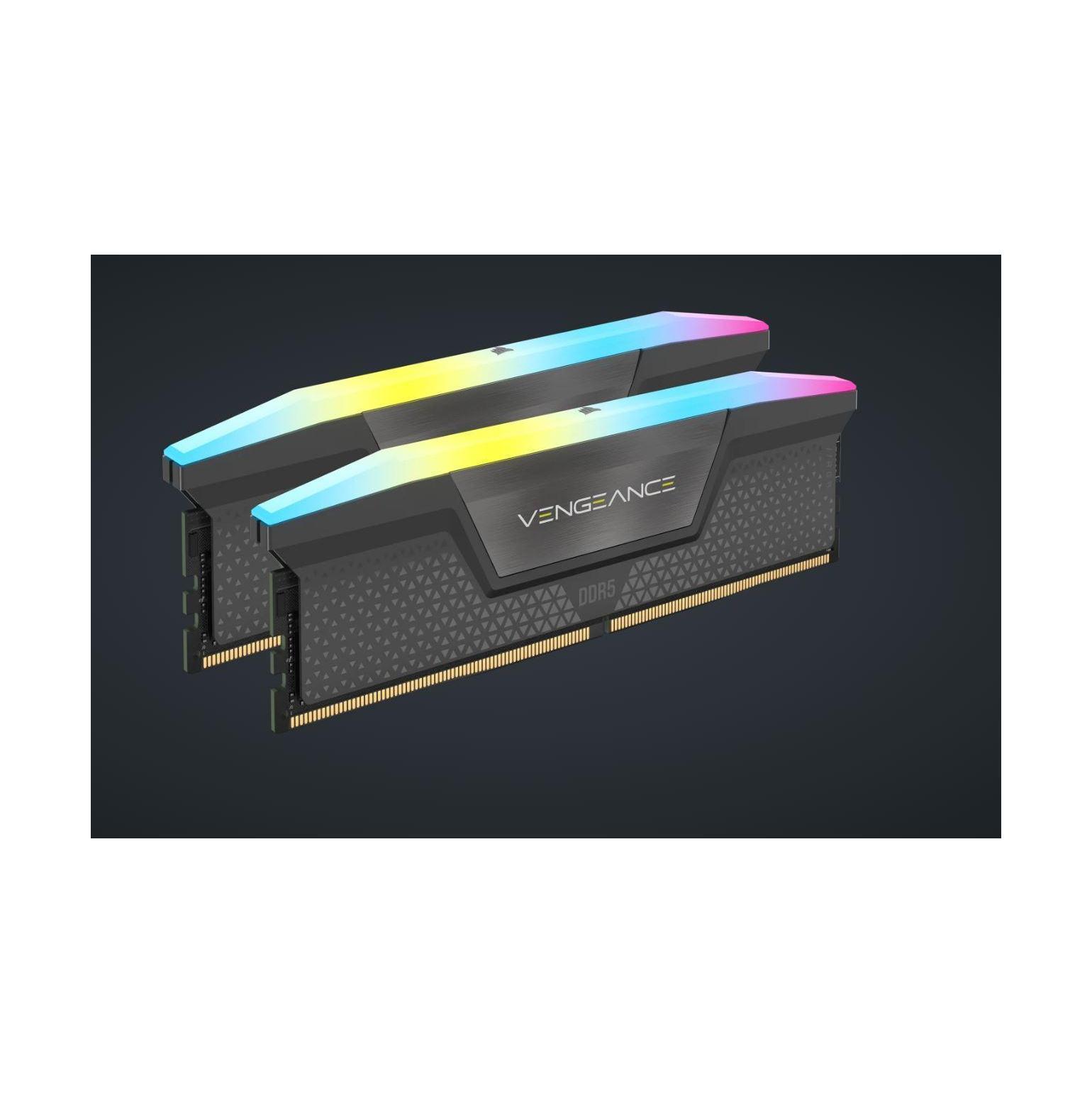 Corsair Vengeance RGB PRO 32GB Kit (2x16GB) DDR5 6000MHz C36 Desktop Gaming Memory