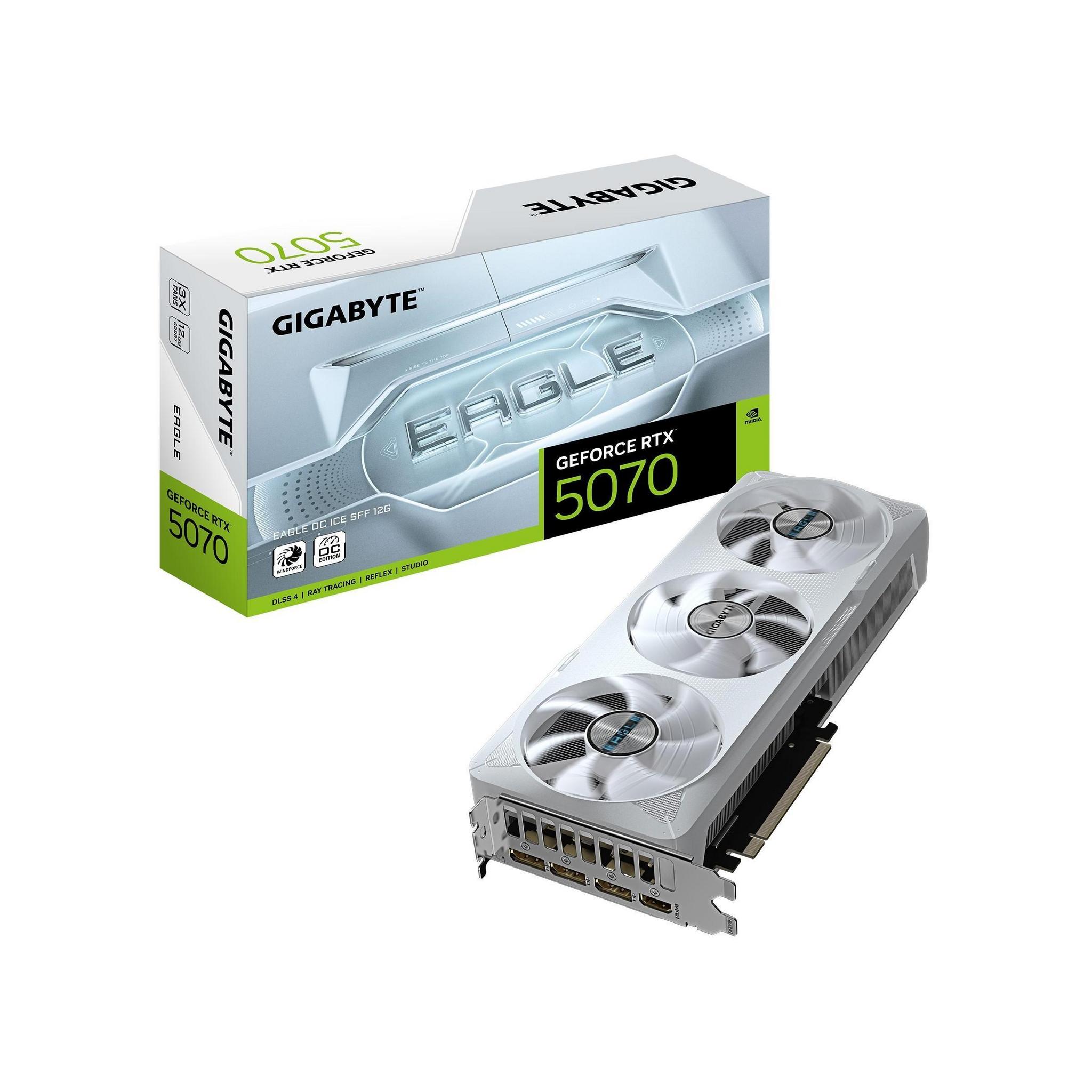 Gigabyte GeForce RTX 5070 EAGLE OC ICE SFF 12GB GDDR7 2587MHz Graphics Card