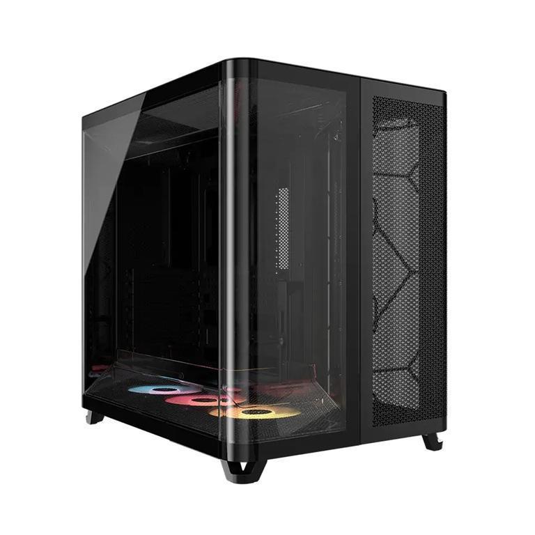 Corsair AIR 5400 RS-R ARGB Mid-Tower ATX Case - Black Triple-Chamber 360mm Ra...