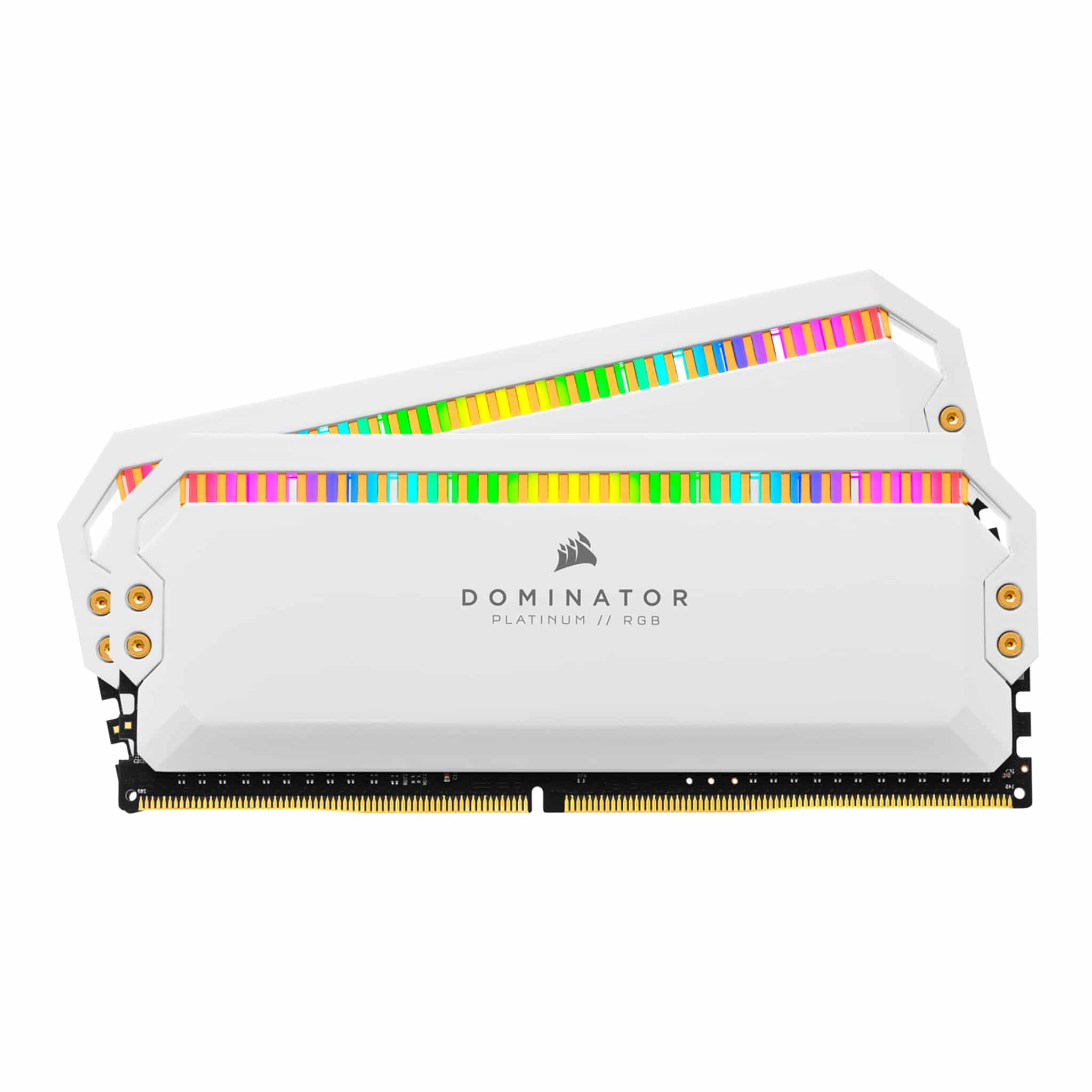 Corsair Dominator Platinum RGB 16GB Kit (2x8GB) DDR4 3600MHz C18 White Desktop Gaming Memory CMT16GX4M2C3600C18W