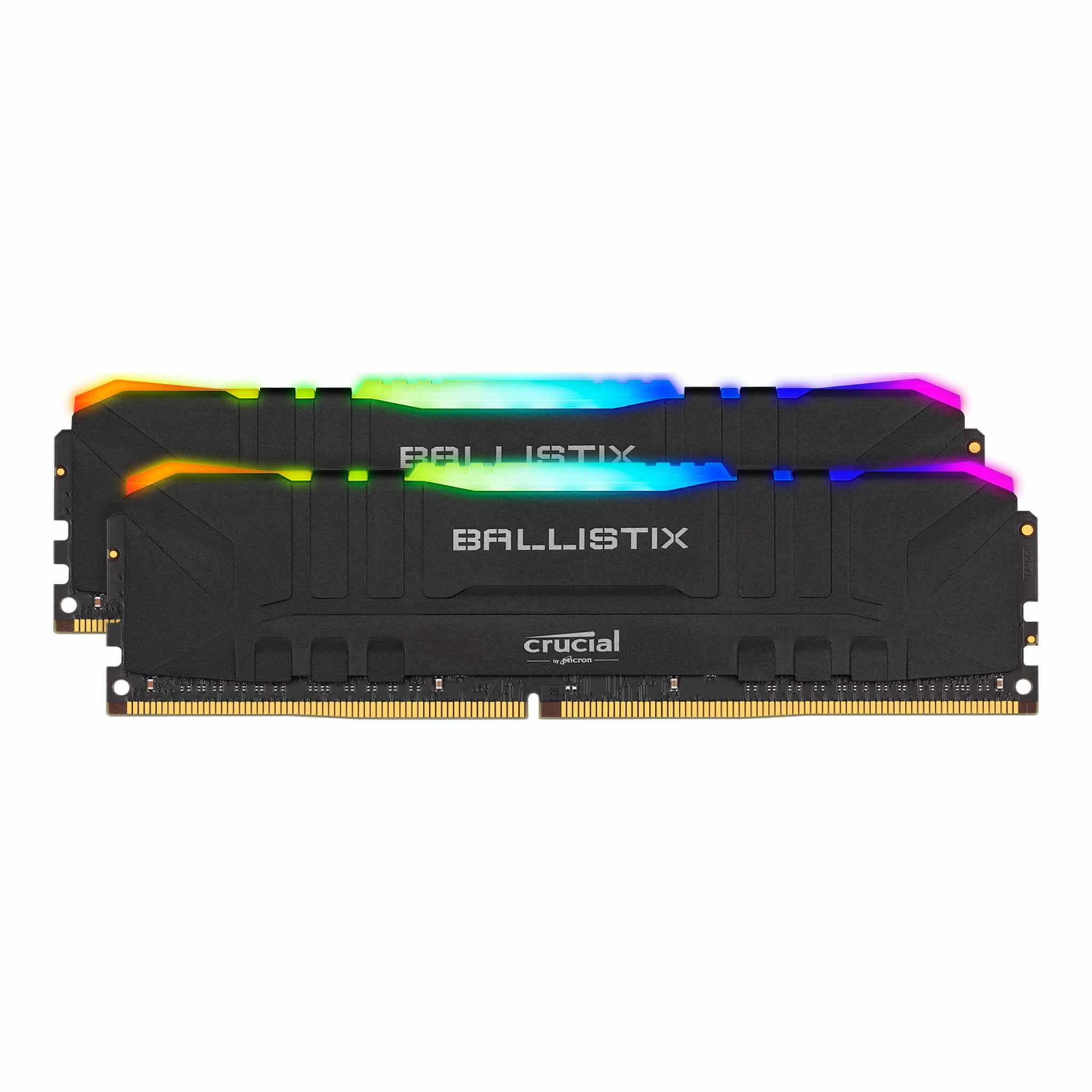 Crucial Ballistix RGB 32GB Kit (2x 16GB) DDR4 3600MHz Black Desktop Gaming Memory BL2K16G36C16U4BL