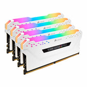 Corsair Vengeance RGB PRO 32GB Kit (4x8GB) DDR4 3000MHz C15 White Desktop Gaming Memory CMW32GX4M4C3000C15W