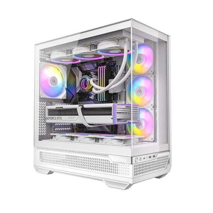 Antec C7-ARGB ATX E-ATX Panoramic View USB-C 4x ARGB PWM Fans Case