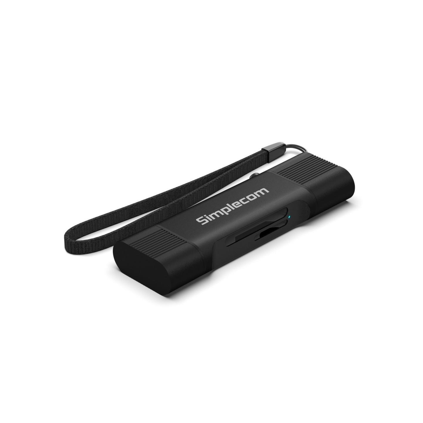Simplecom CR402B USB-C USB-A SD MicroSD Card Reader USB 3.2 Gen 1Dual Slot