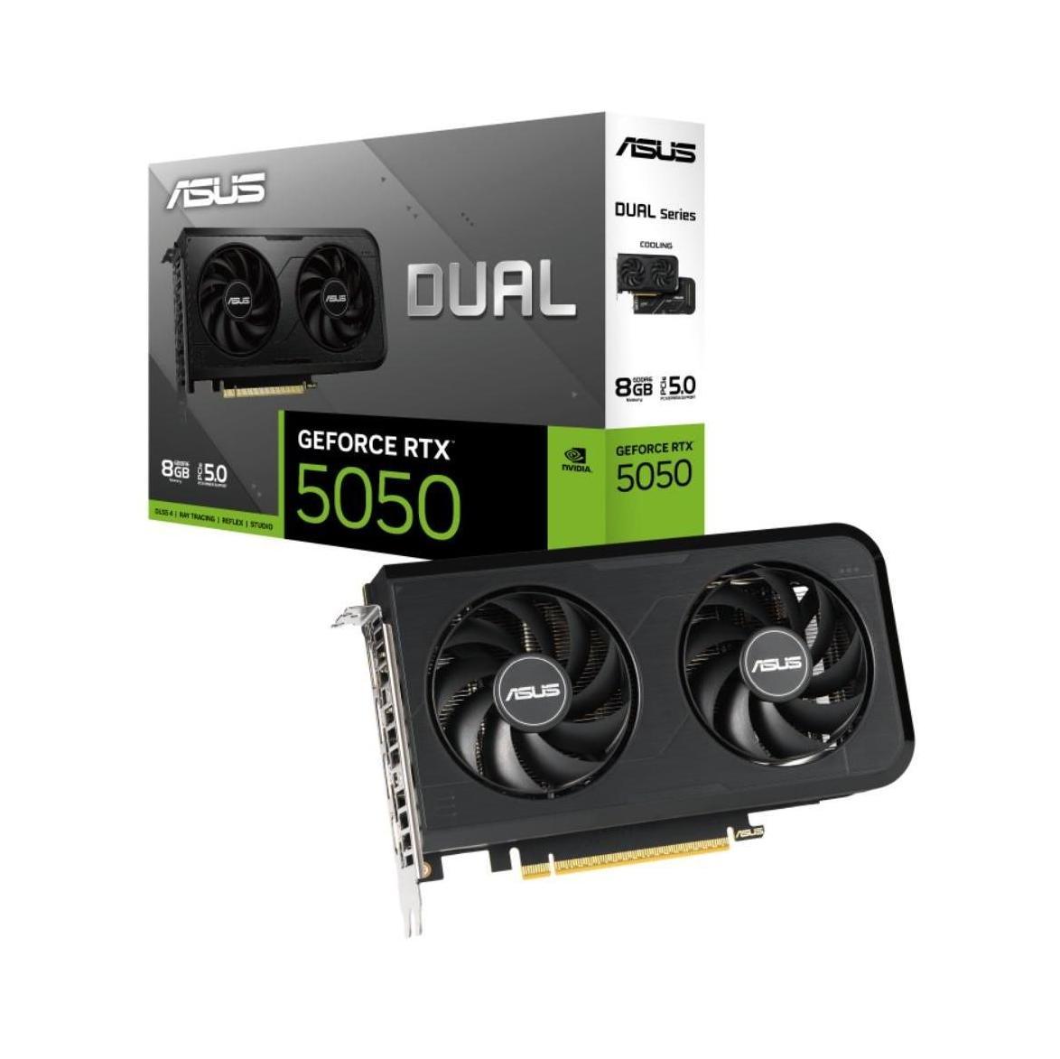 ASUS DUAL-RTX5050-O8G 8GB GDDR6 2572MHz Boost Clock Graphics Card