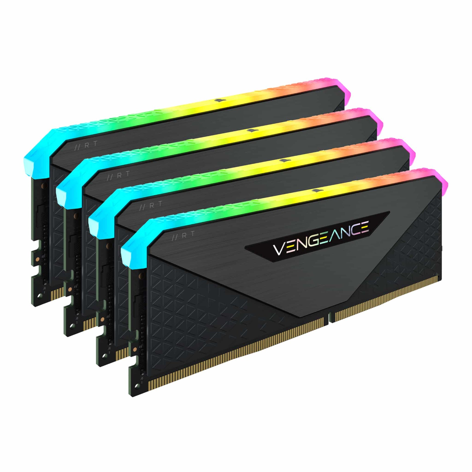 Corsair Vengeance RGB RT 128GB Kit (4x32GB) DDR4 3200MHz C16 Black Desktop Gaming Memory CMN128GX4M4Z3200C16