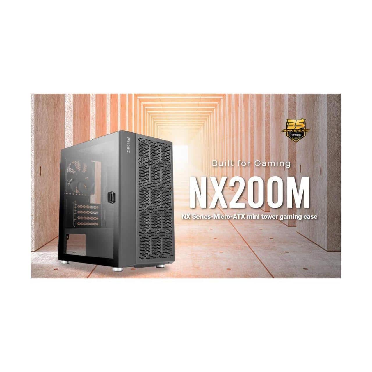 Antec NX200M mATX ITX Case Mesh Front 240mm Radiator 275mm GPU