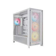 Corsair FRAME 5000D RS ARGB High-Airflow Mid-Tower PC Case - White ATX 450mm ...