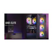 Antec AX61 Elite ATX 4x ARGB 120mm Fans 360mm Radiator Front 240mm Top GPU 32CM CPU Case