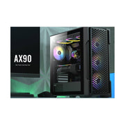 Antec AX90 ATX Mesh Tempered Glass Case 4x ARGB 12CM Fans 2x 360mm Radiator Support