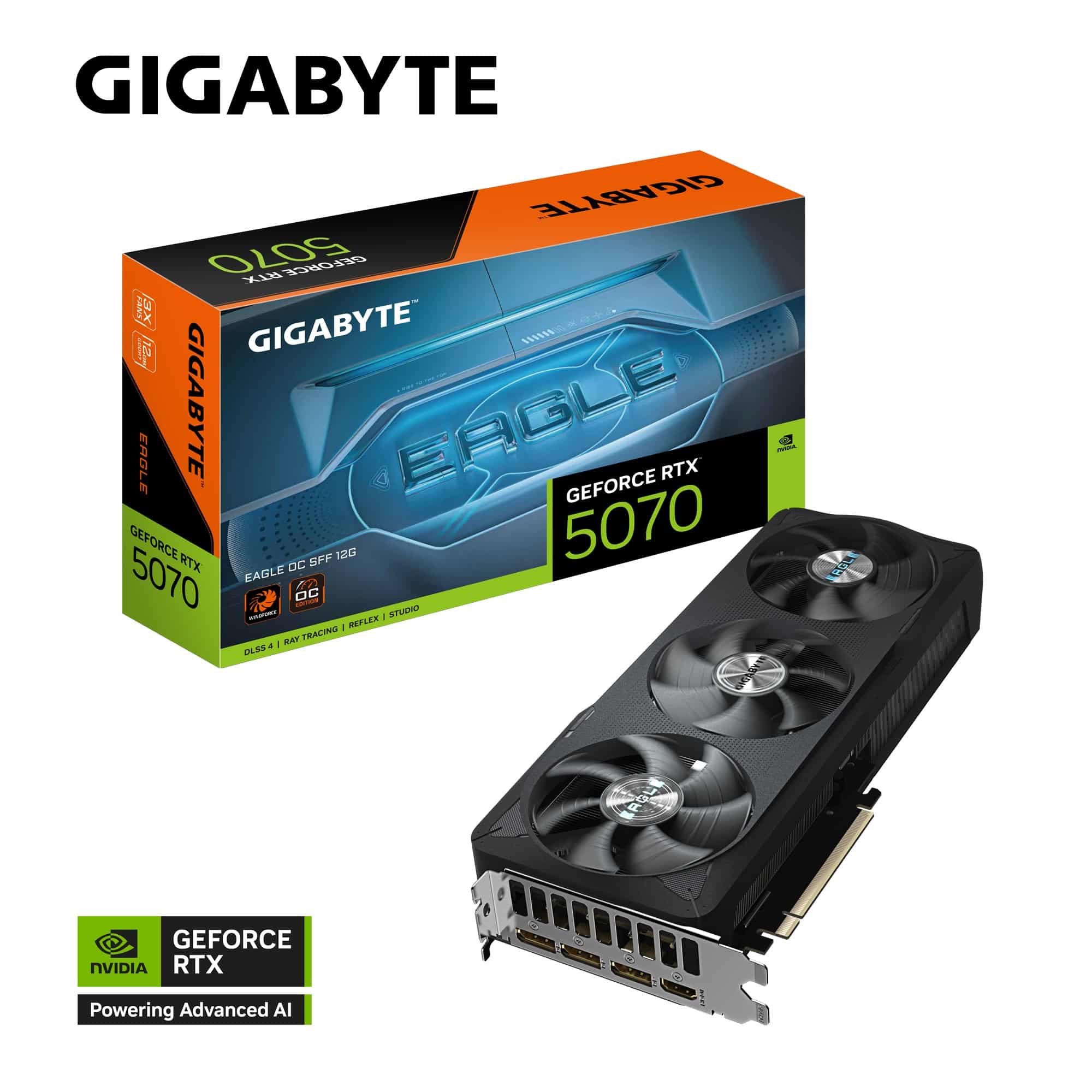 Gigabyte GeForce RTX 5070 EAGLE OC SFF 12GB GDDR7 2587MHz Graphics Card