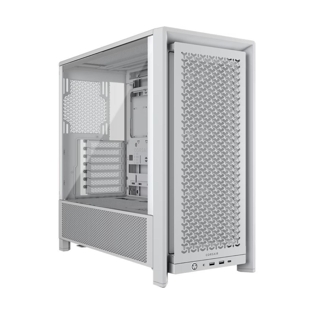Corsair FRAME 4000D RS White Modular Mid-Tower ATX Case 430MM GPU 170MM CPU Cooler 360MM RAD USB-C