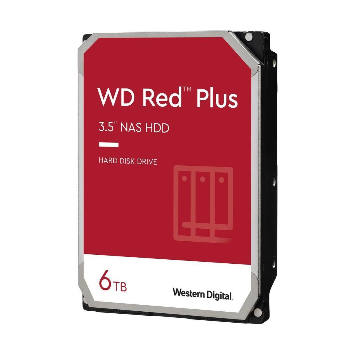 Western Digital WD Red Plus 6TB 3.5" SATA3 NAS HDD 5400RPM 256MB Cache