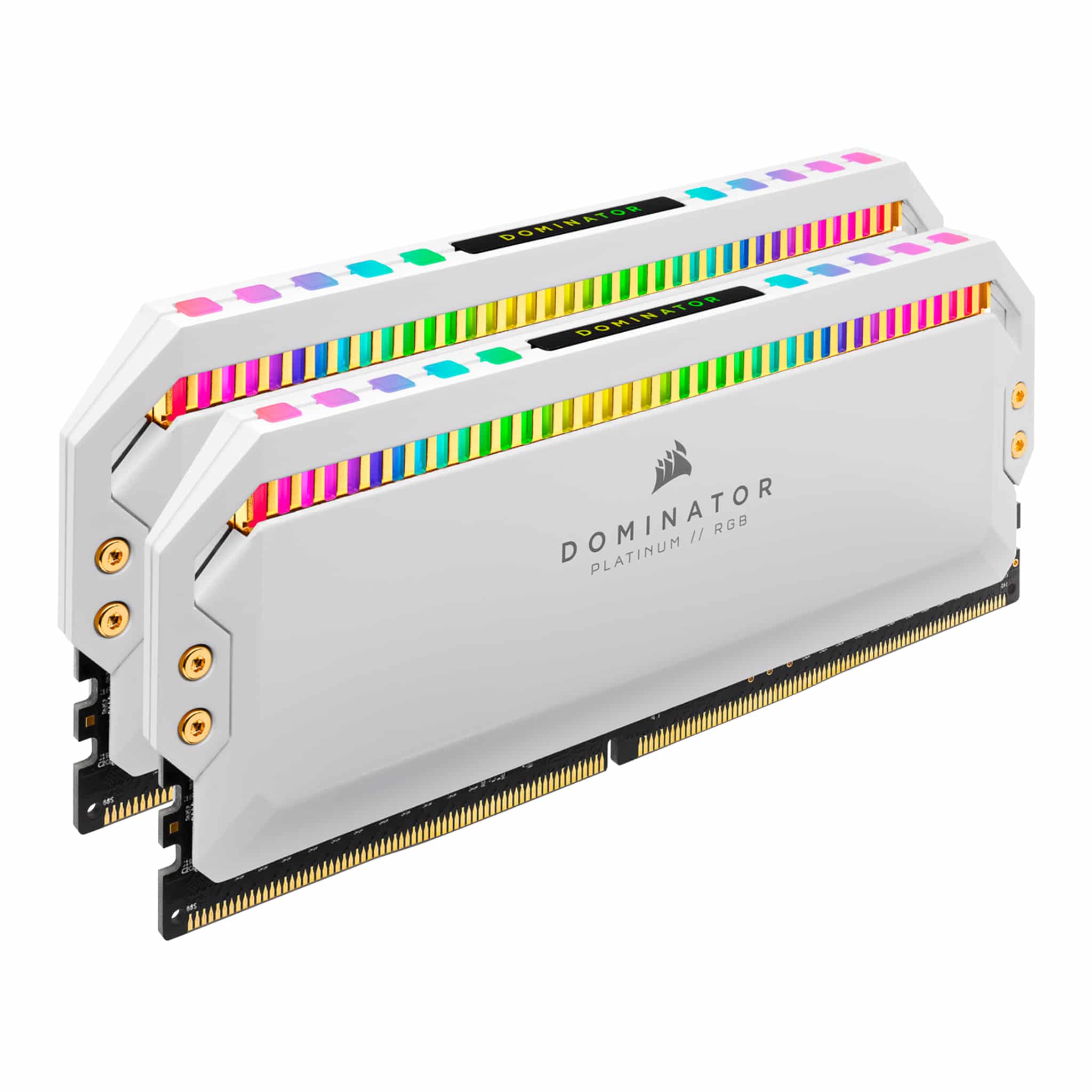 Corsair Dominator Platinum RGB 16GB Kit (2x8GB) DDR4 3200MHz C16 White Desktop Gaming Memory CMT16GX4M2Z3200C16W