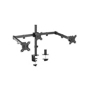 Brateck Triple Screen Double Joint Articulating Steel Monitor Arms 13-27