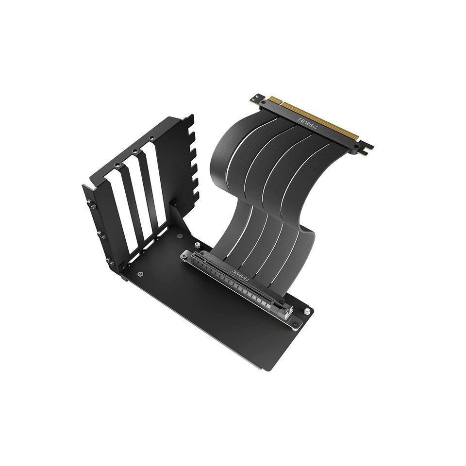 Antec AT-RCVB-BK200-ARGB PCI-E 4.0 Riser Cable Vertical Bracket Kit Black ARGB
