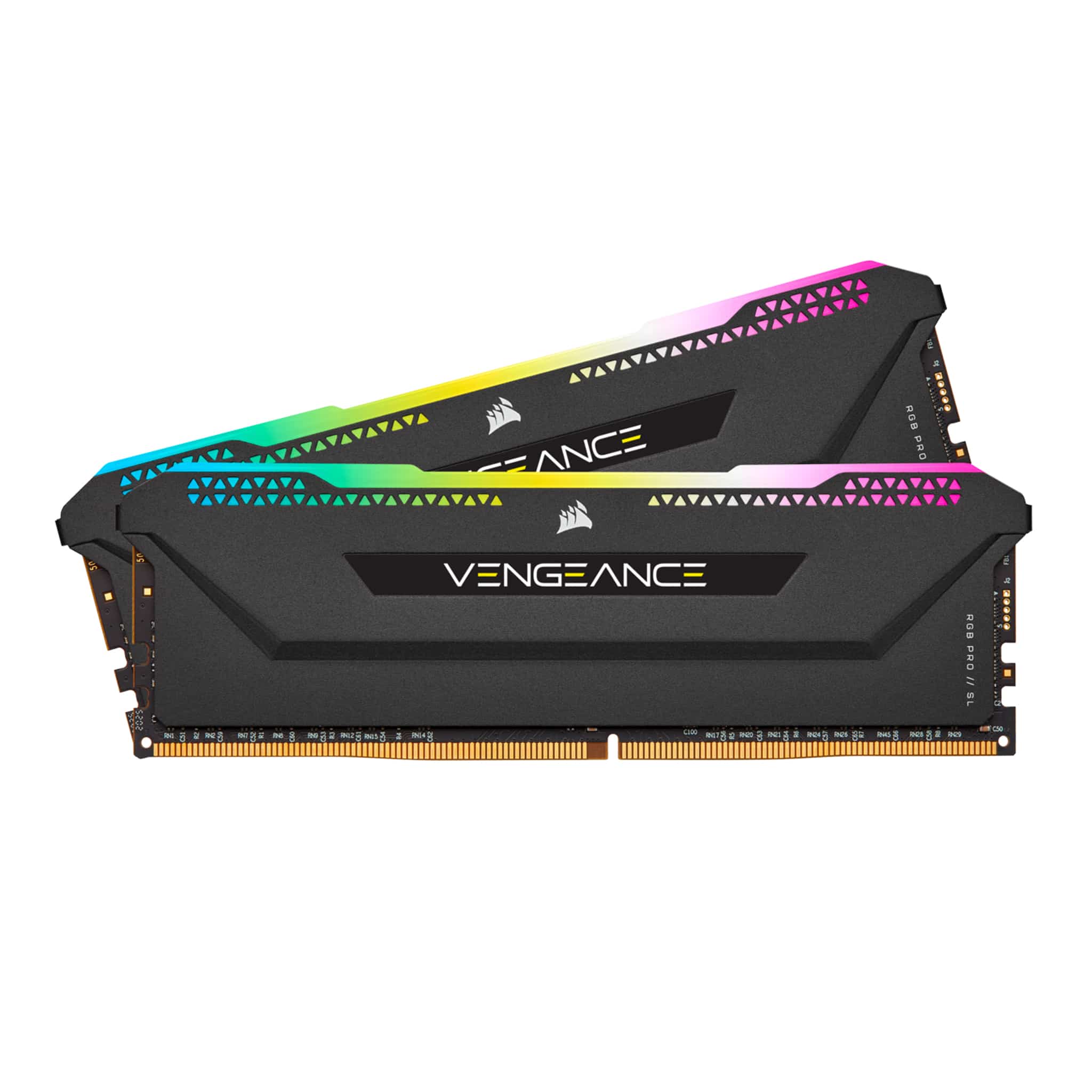 Corsair Vengeance RGB PRO SL 32GB Kit (2x16GB) DDR4 3600Mhz C18 Black Desktop Gaming Memory CMH32GX4M2D3600C18