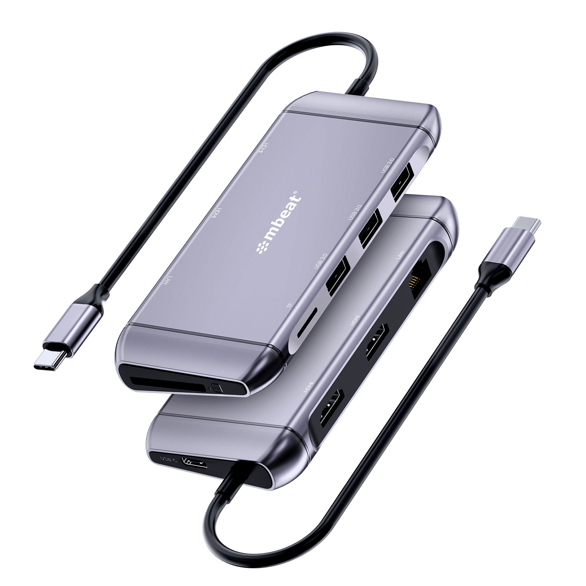 MBEAT Elite X11 Dual Display Docking Station 2xHDMI USB-C PD 100W 3xUSB SD MicroSD Ethernet