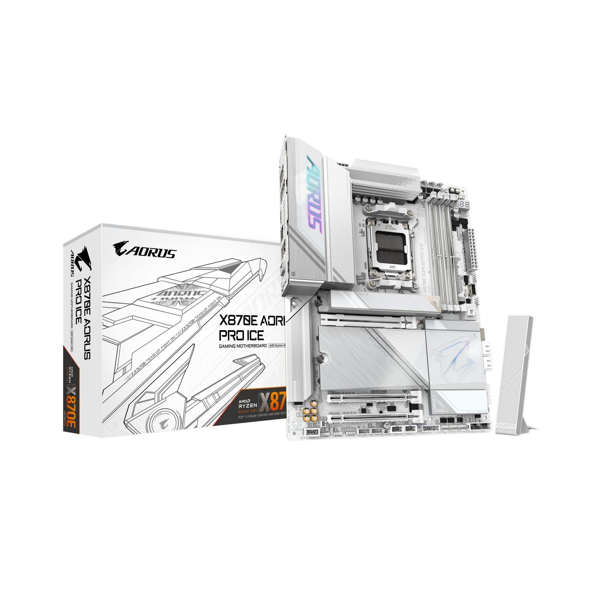 Gigabyte X870E AORUS PRO ICE AMD AM5 ATX Motherboard DDR5