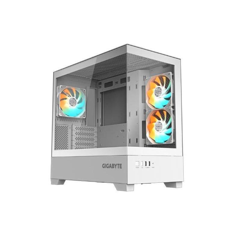 Gigabyte C201PI White M-ATX Mid Tower Case 5 Slots 2xUSB3.0