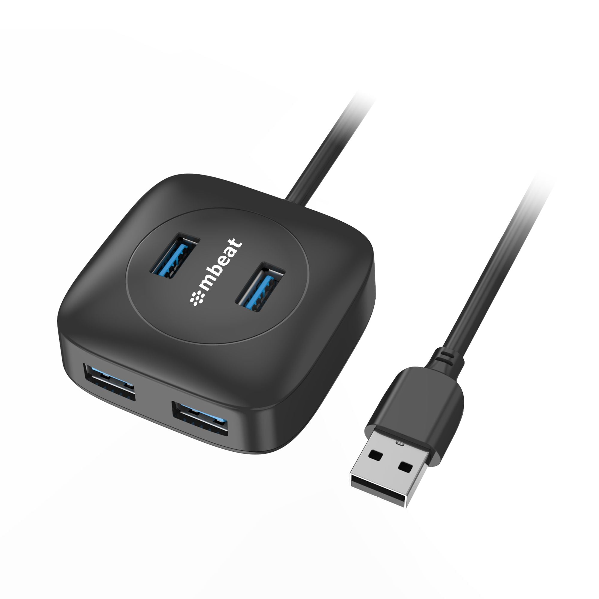 MBEAT 4-Port USB 3.0 Hub 5Gbps 2 USB-A 16cm