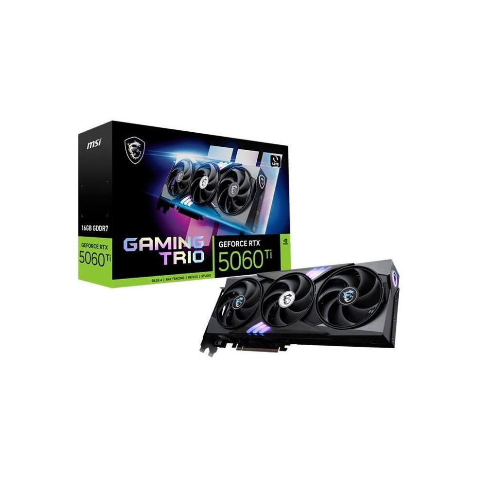 MSI GeForce RTX 5060 Ti 16G GAMING TRIO 16GB GDDR7 2572MHz Graphics Card
