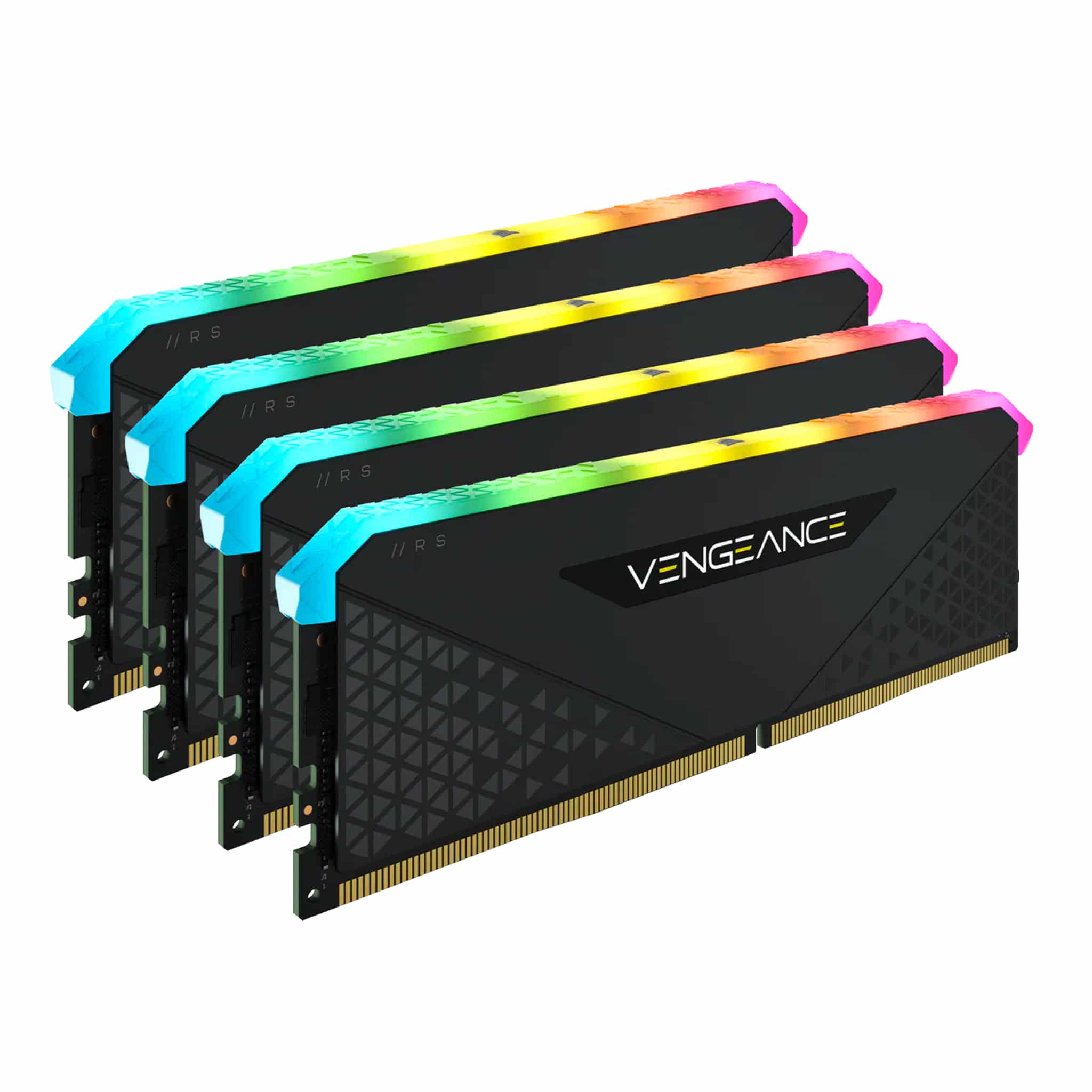 Corsair Vengeance RGB RS 32GB Kit (4x8GB) DDR4 3600MHz C18 Black Desktop Gaming Memory CMG32GX4M4D3600C18