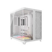 Corsair AIR 5400 LX-R RGB Triple Chamber White Mid-Tower ATX E-ATX Case 360GPU 180CPU 360RAD USB-C