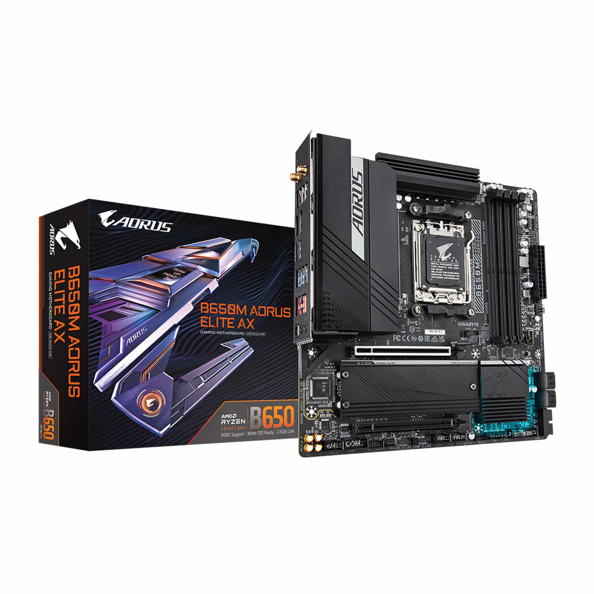 Gigabyte B650M Aorus Elite AX DDR5 AM5 microATX Motherboard
