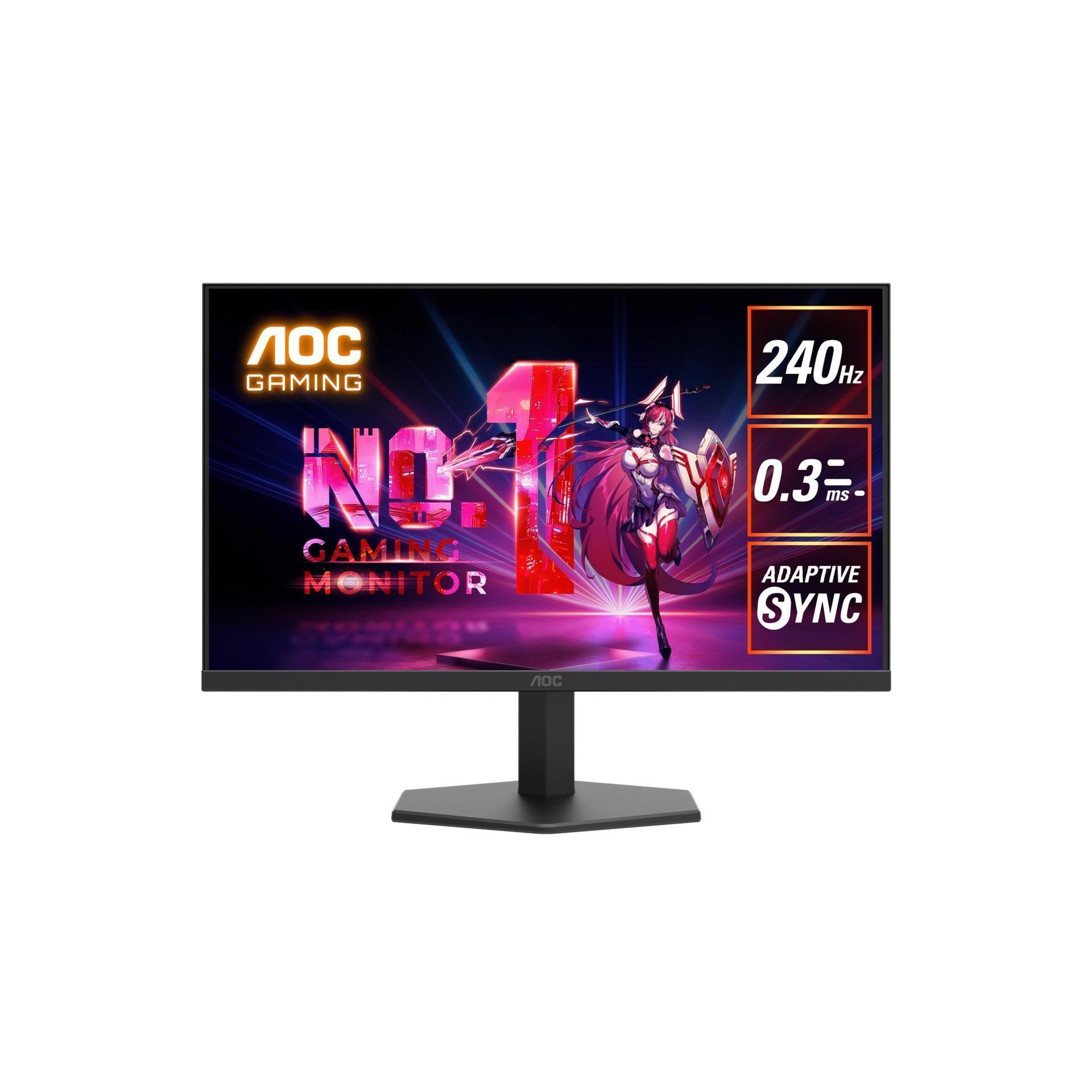 AOC 23.8" IPS FHD 240Hz HDR10 0.3ms Adaptive Sync Gaming Monitor