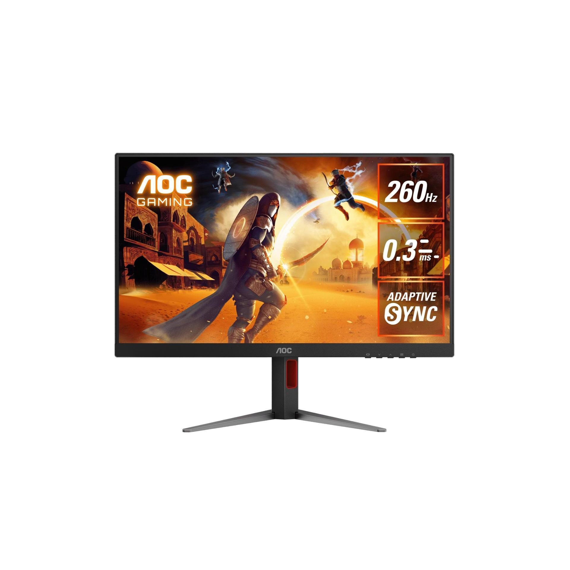 AOC 27" QHD 260Hz IPS Gaming Monitor DP 1.4 HDMI 1.07B Colors Adjustable Stand