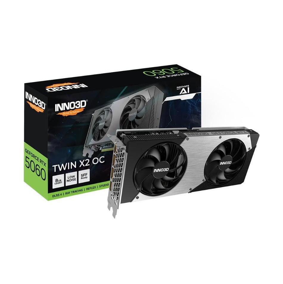 INNO3D GeForce RTX 5060 TWIN X2 OC 8GB GDDR7 2527MHz Graphics Card