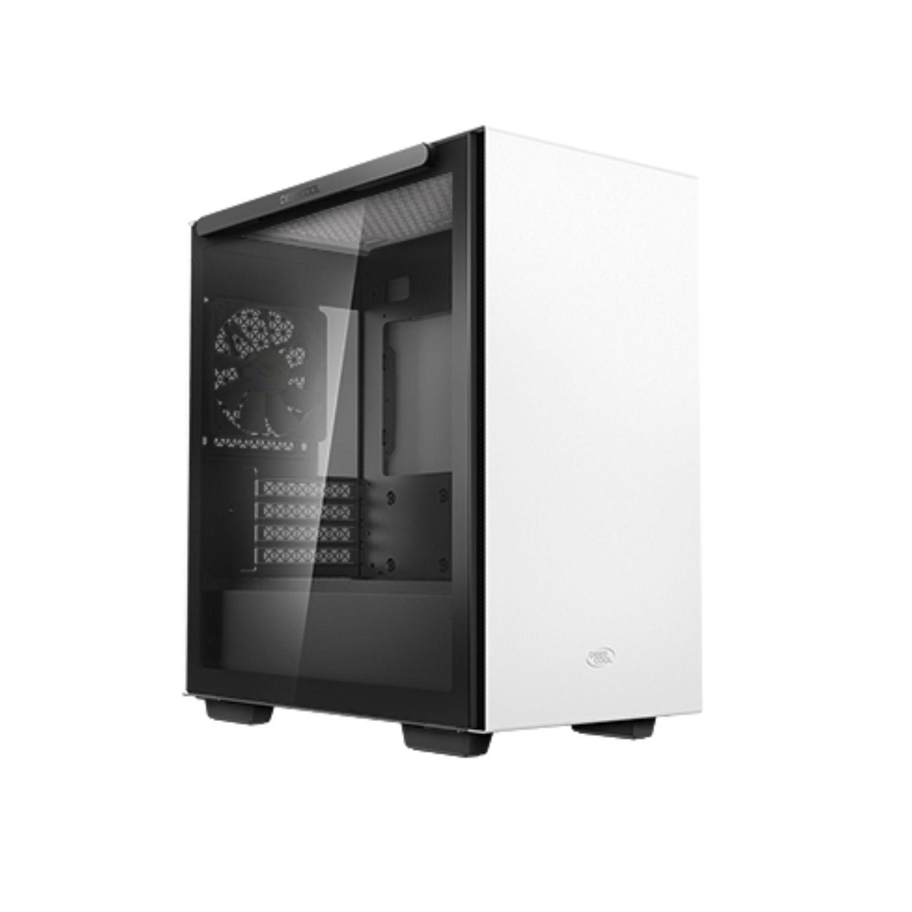 DeepCool MACUBE 110 White Minimalistic Micro-ATX Case Magnetic Tempered Glass...