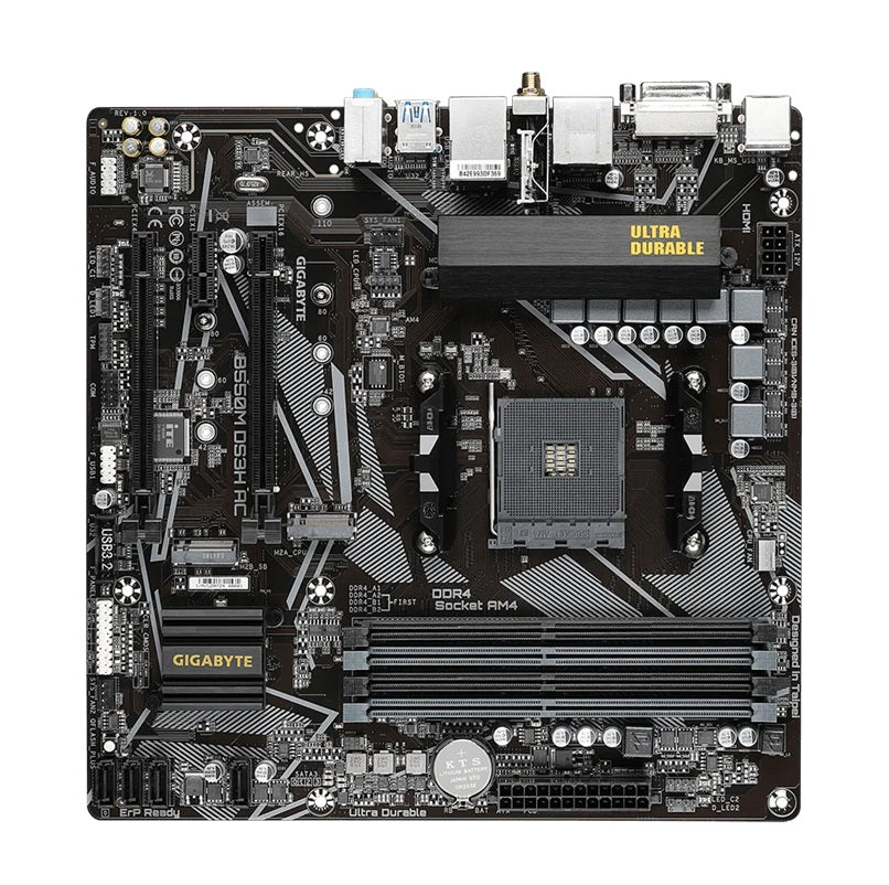 Gigabyte B550M DS3H AC AM4 DDR4 mATX Motherboard