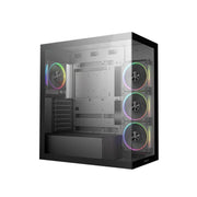 DEEPCOOL CG580 4F v2 Panoramic ATX Mid-Tower Case 4 x Pre-Installed Fans USB3.0