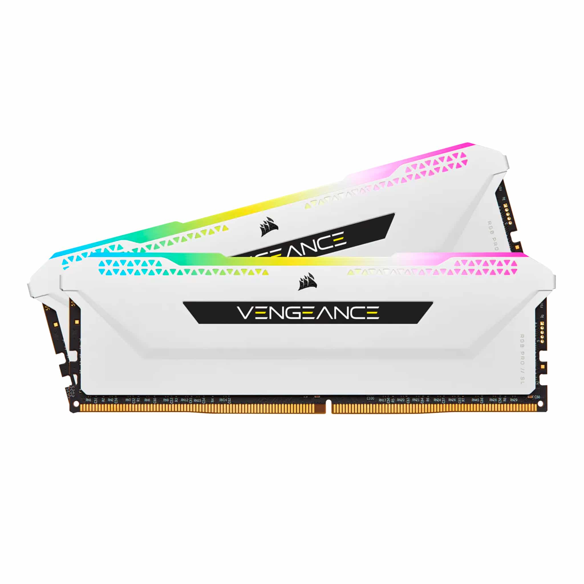 Corsair Vengeance RGB PRO SL 32GB Kit (2x16GB) DDR4 3600Mhz C18 White Desktop Gaming Memory CMH32GX4M2D3600C18W
