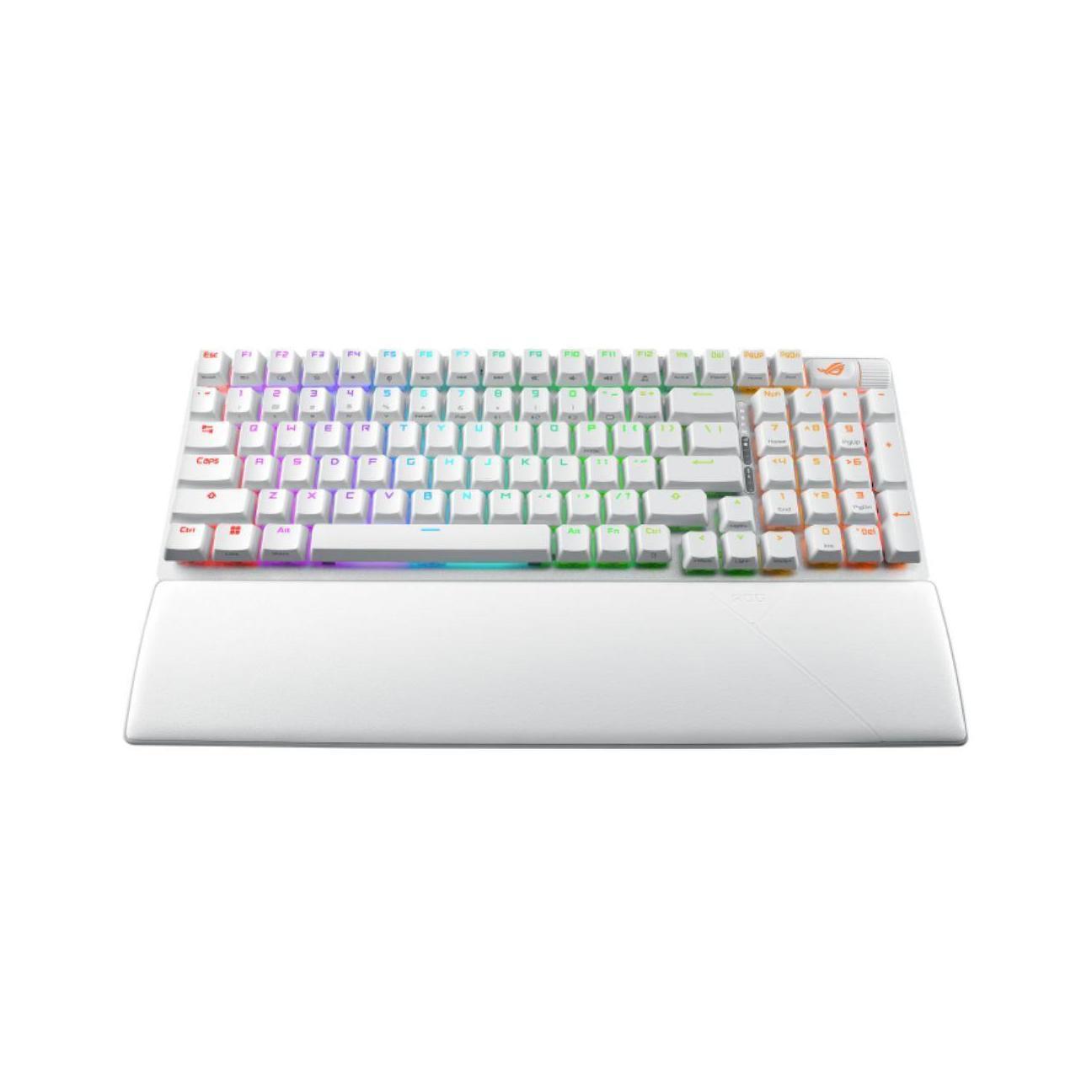 ASUS ROG Strix Scope II NX Wireless 96-Key White Storm Switch Mechanical Keyboard PBT Keycaps