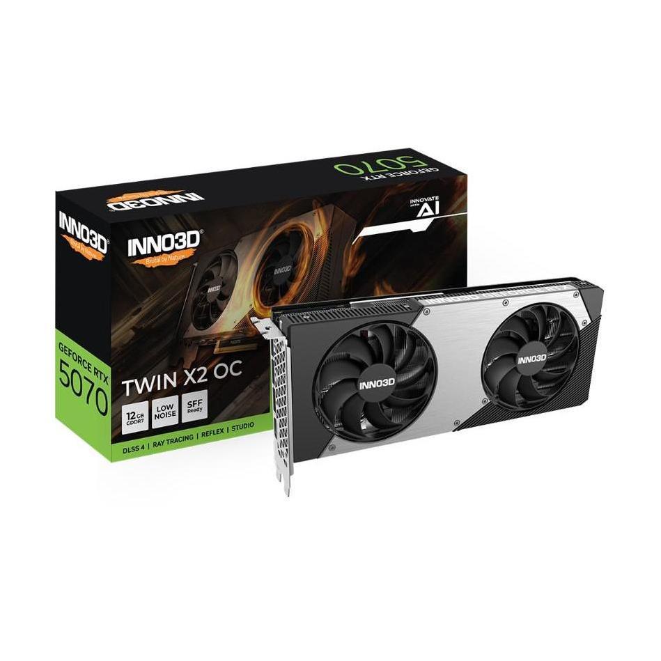 INNO3D GeForce RTX 5070 TWIN X2 OC 12GB GDDR7 2542MHz Graphics Card