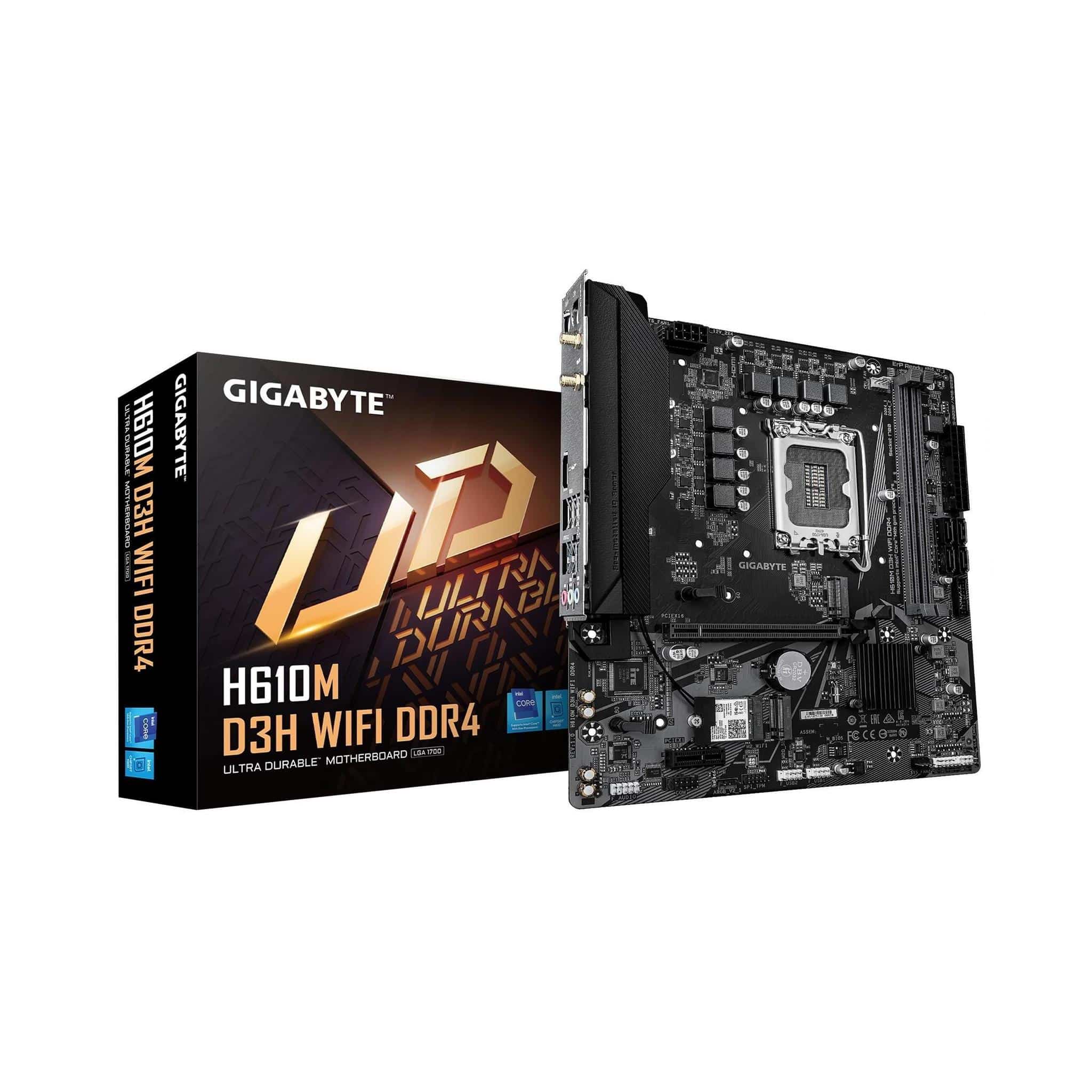 Gigabyte H610M D3H WiFi DDR4 LGA 1700 microATX Motherboard