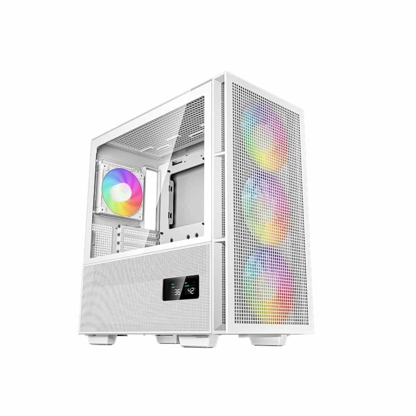 DEEPCOOL CH560 DIGITAL White High Airflow Mid-Tower ATX Case 3 x 140mm Fans USB3.0