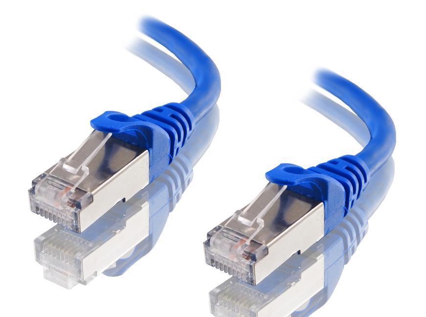 Astrotek CAT6A Shielded Ethernet Cable 2m Blue 10GbE S/FTP LSZH