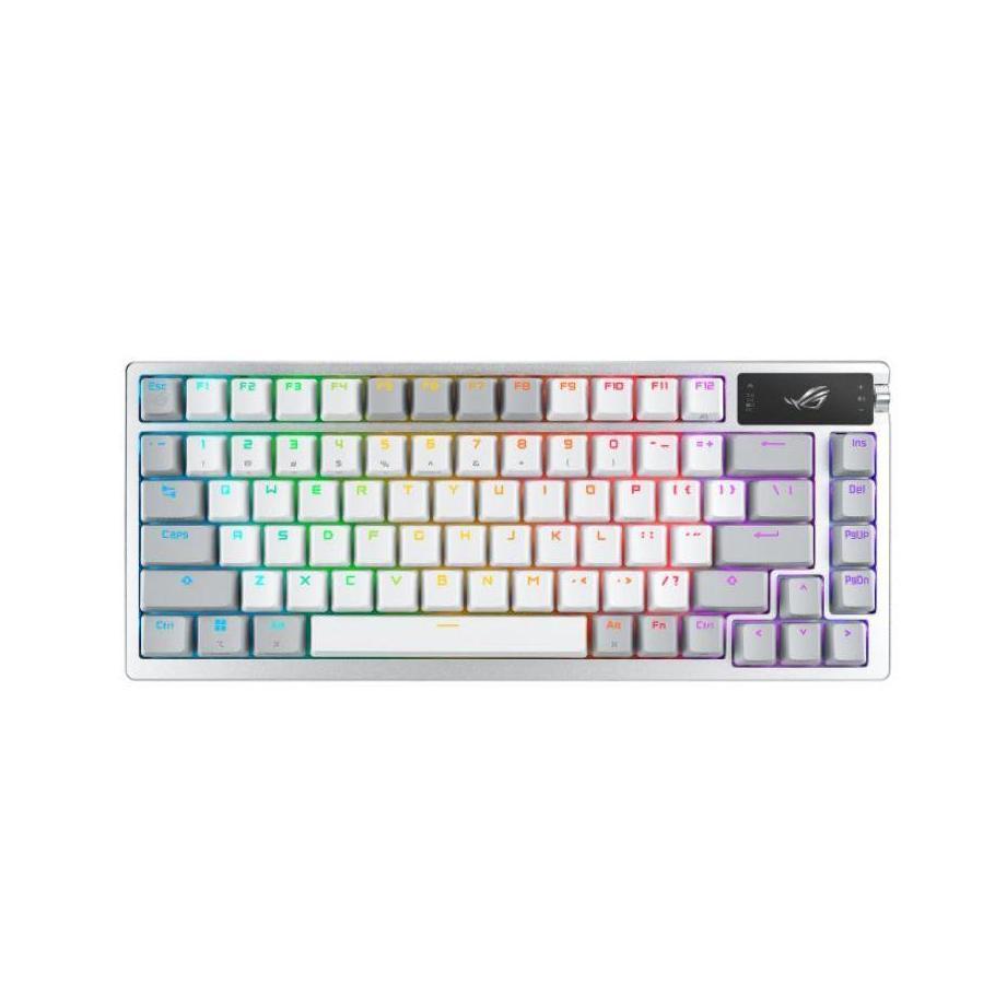 ASUS ROG AZOTH NX Snow Switch 75-Key PBT White Tri-Mode Keyboard