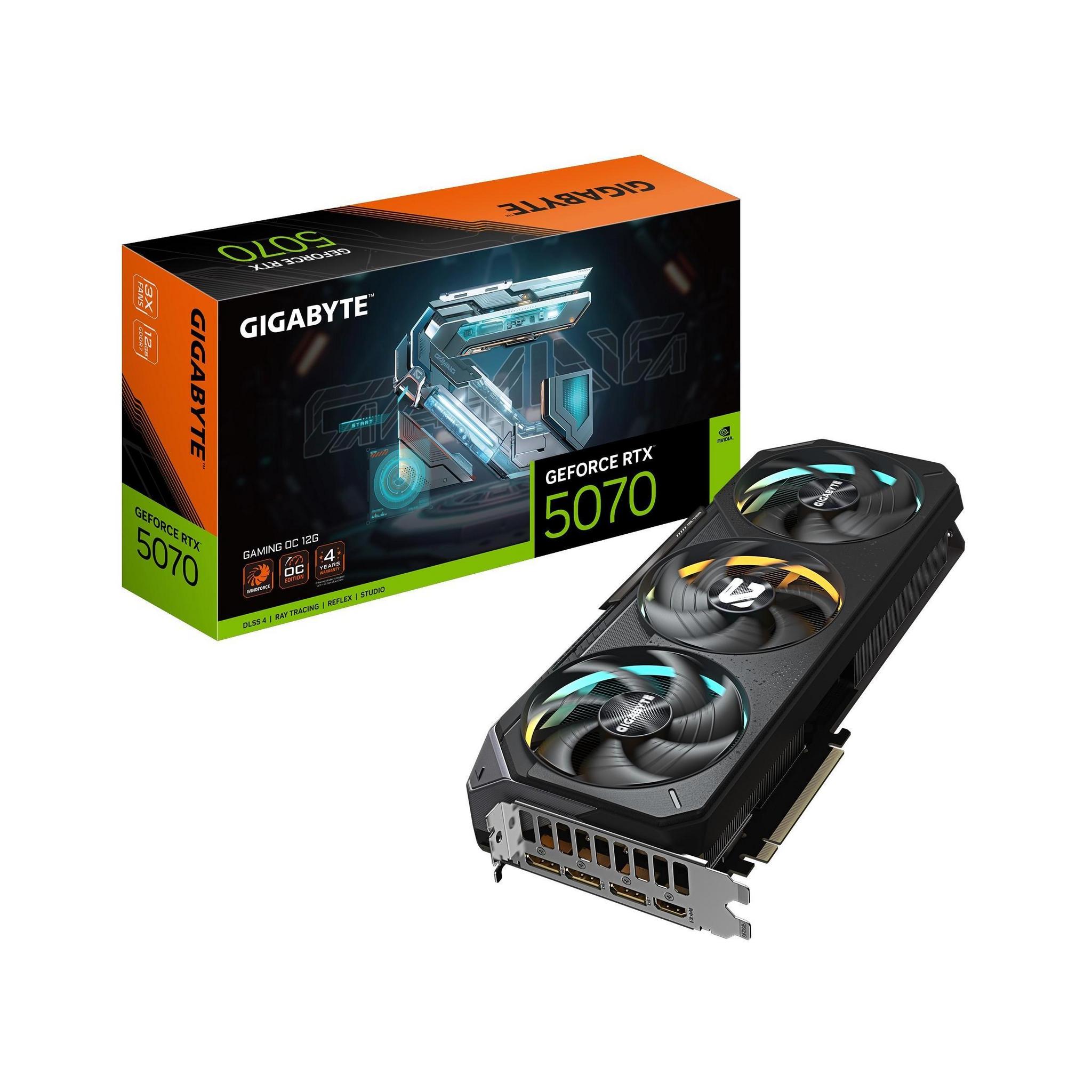 Gigabyte GeForce RTX 5070 GAMING OC 12GB GDDR7 2625MHz Graphics Card