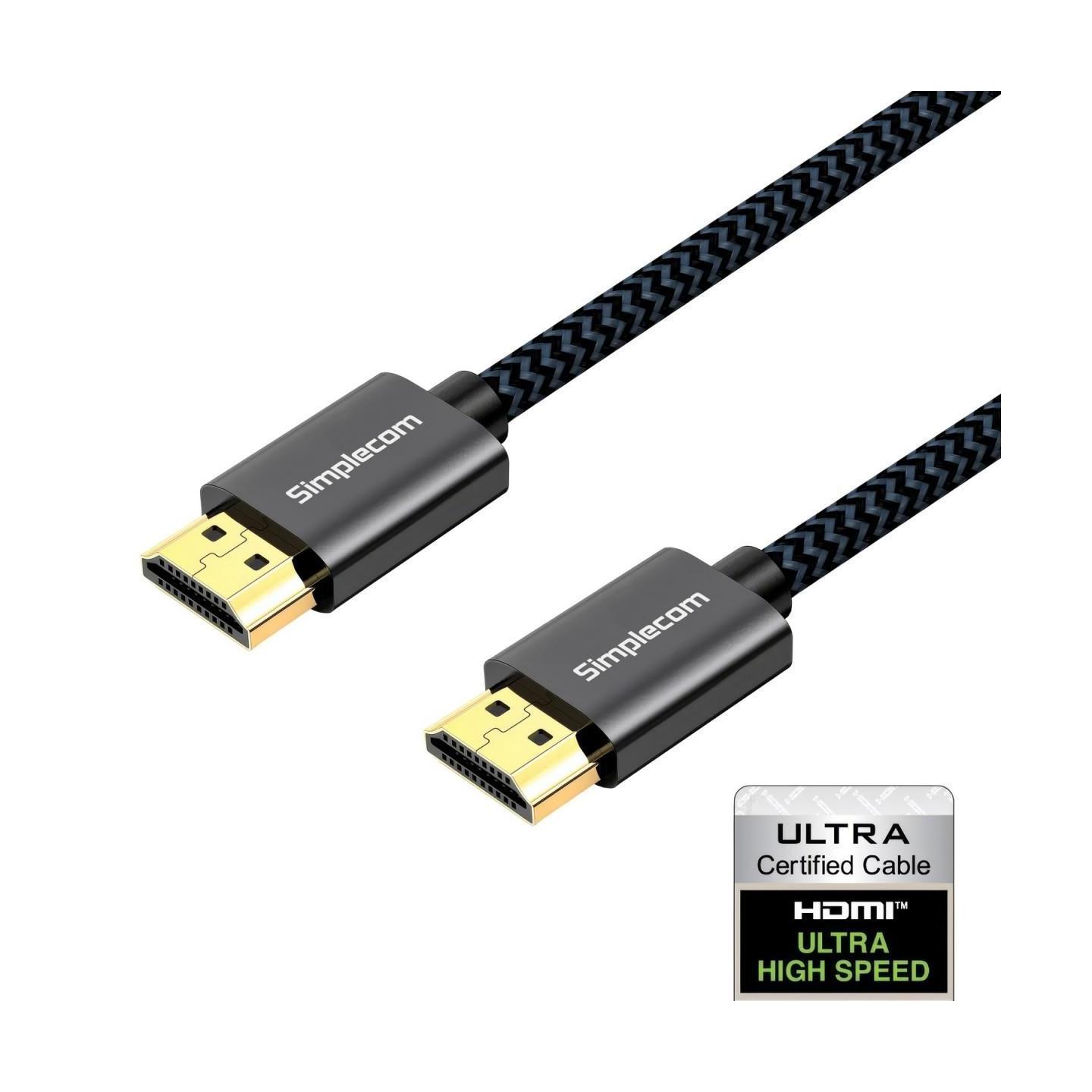 Simplecom SBT002 HDMI 2.1 Cable 48Gbps 8K@60Hz Nylon Braided