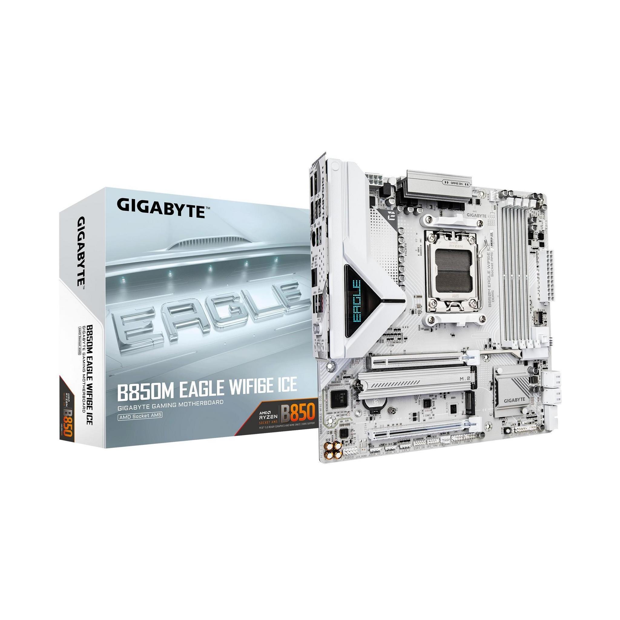Gigabyte B850M EAGLE WIFI6E AMD AM5 DDR5 4xM.2 microATX Motherboard