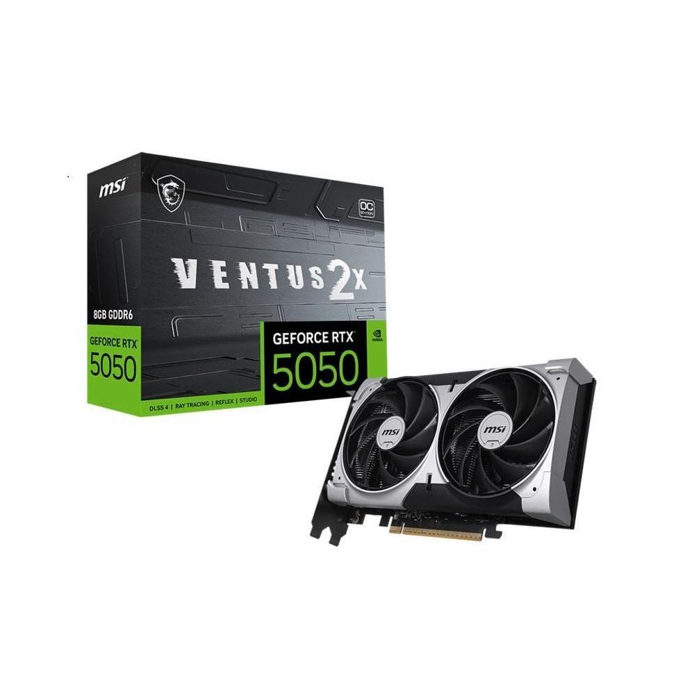 MSI GeForce RTX 5050 8G VENTUS 2X OC 8GB GDDR6 2560MHz Graphics Card