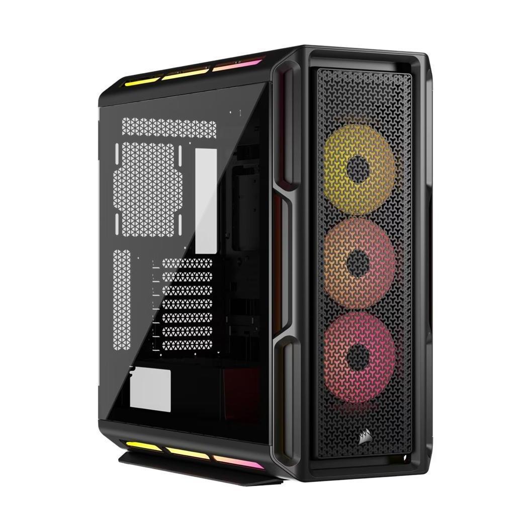 Corsair iCUE LINK 5000T LX RGB ATX Mid-Tower Case Black 450mm GPU 360mm Rad 170mm CPU Cooler USB-C