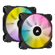 Corsair iCUE SP140 RGB ELITE 140mm PWM Fan – 2 Pack With Lighting Node CORE