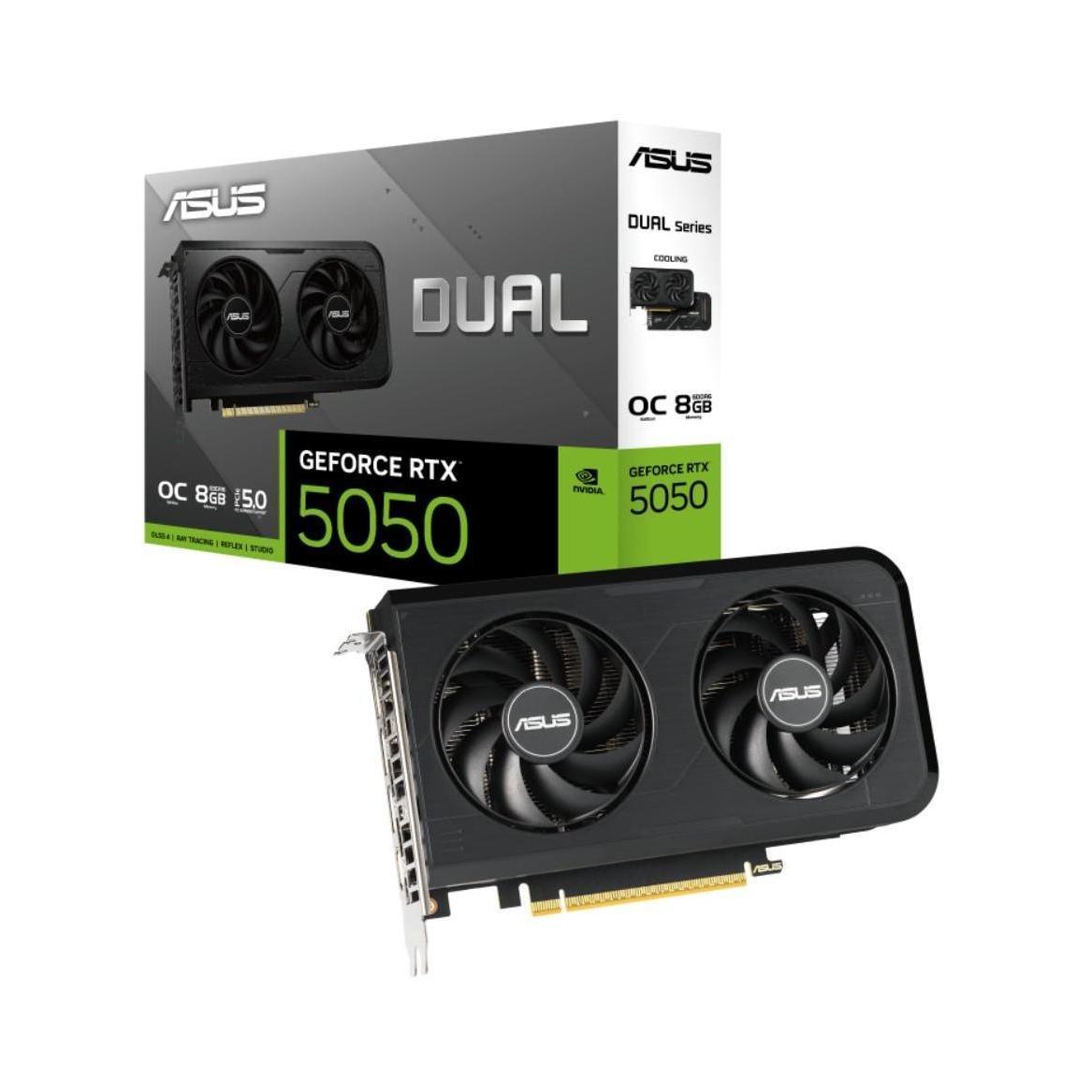 ASUS DUAL-RTX5050-O8G RTX 5050 8GB GDDR6 2647MHz Graphics Card