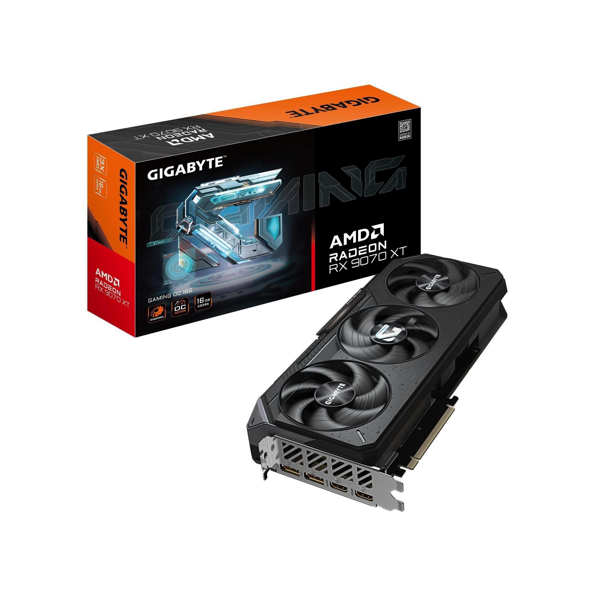 Gigabyte Radeon RX 9070 XT GAMING OC 16GB GDDR6 PCI-E 5.0 Graphics Card